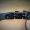 1” Dog Collar: Black With Silver Hardware - Image 2